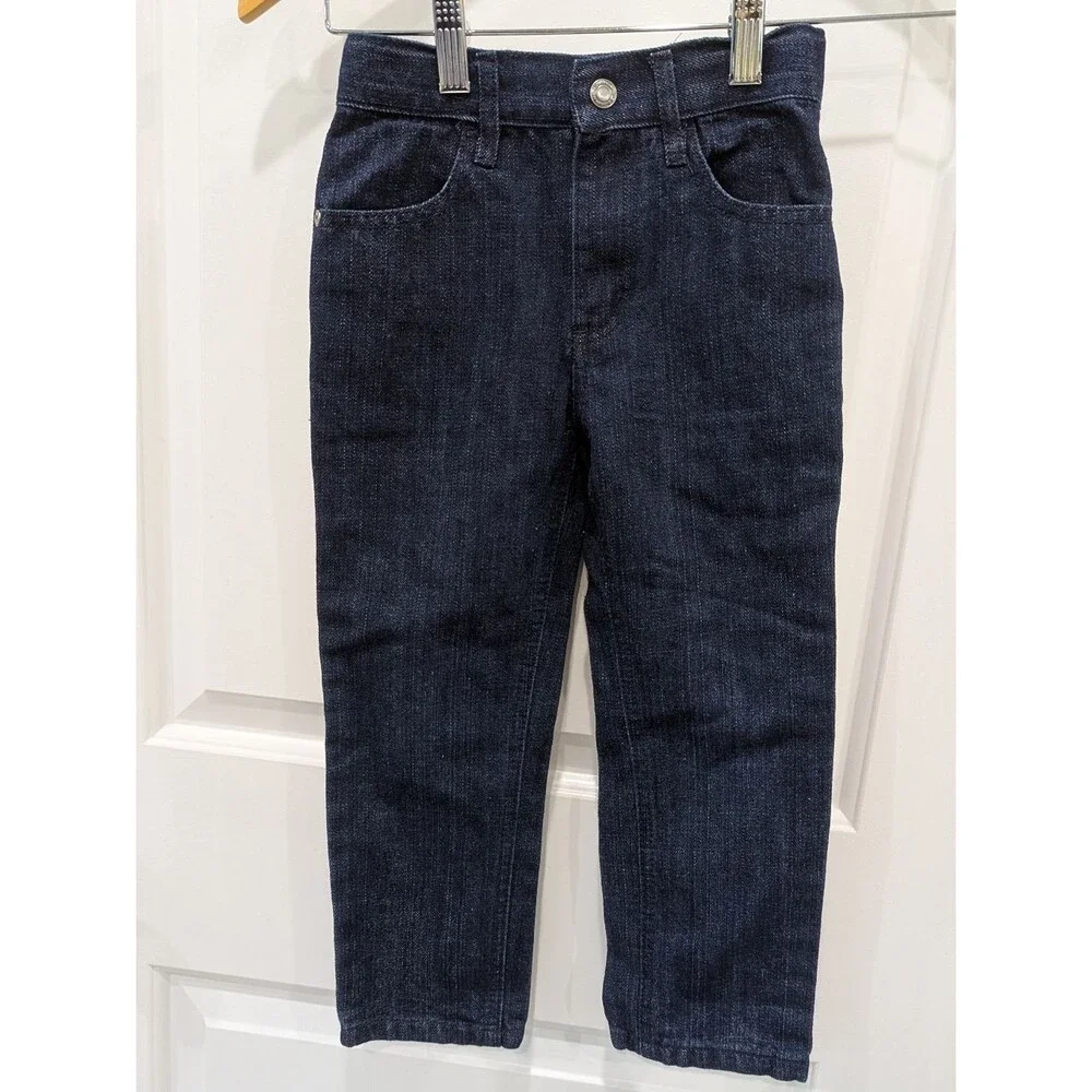 Calvin Klein Jeans Kids Dark Wash Denim Pants Little Boy Toddler 4 4T